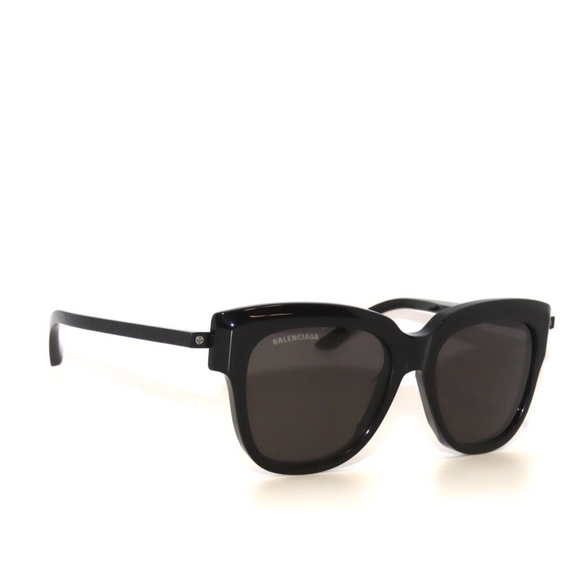 Balenciaga BB0160S 0106S 001 Black Gray Sunglasses 0160